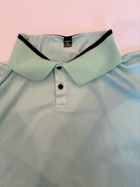 Manfinity 5XL Mint Polo with Black Collar Trim